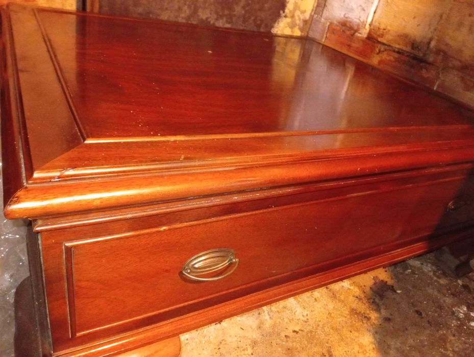 Mesa de centro XXL vintage madeira nobre