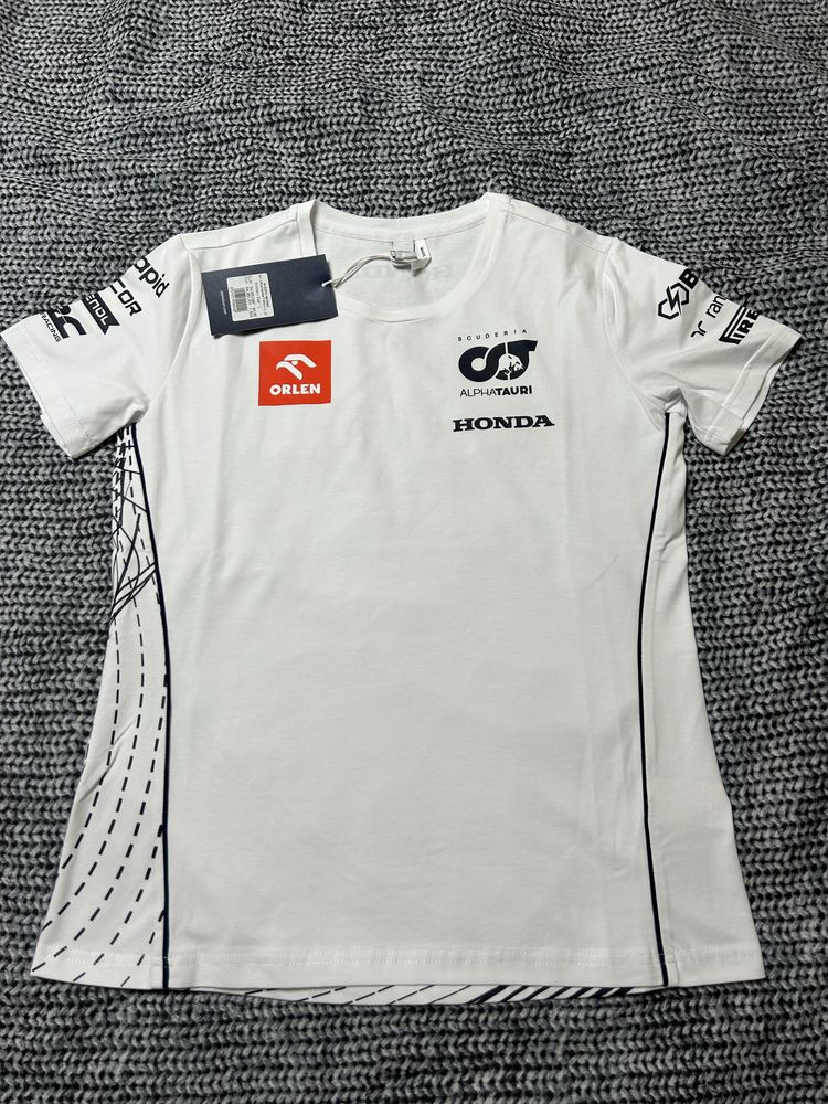 Biały T-shirt Alpha Tauri (Scuderia)
