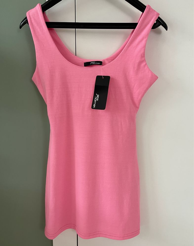 Różowy damski top bluzka Jane Norman 36 nowy z metką
