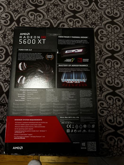 Відеокарта MSI Radeon RX 5600 XT, 6 GB GDDR 6