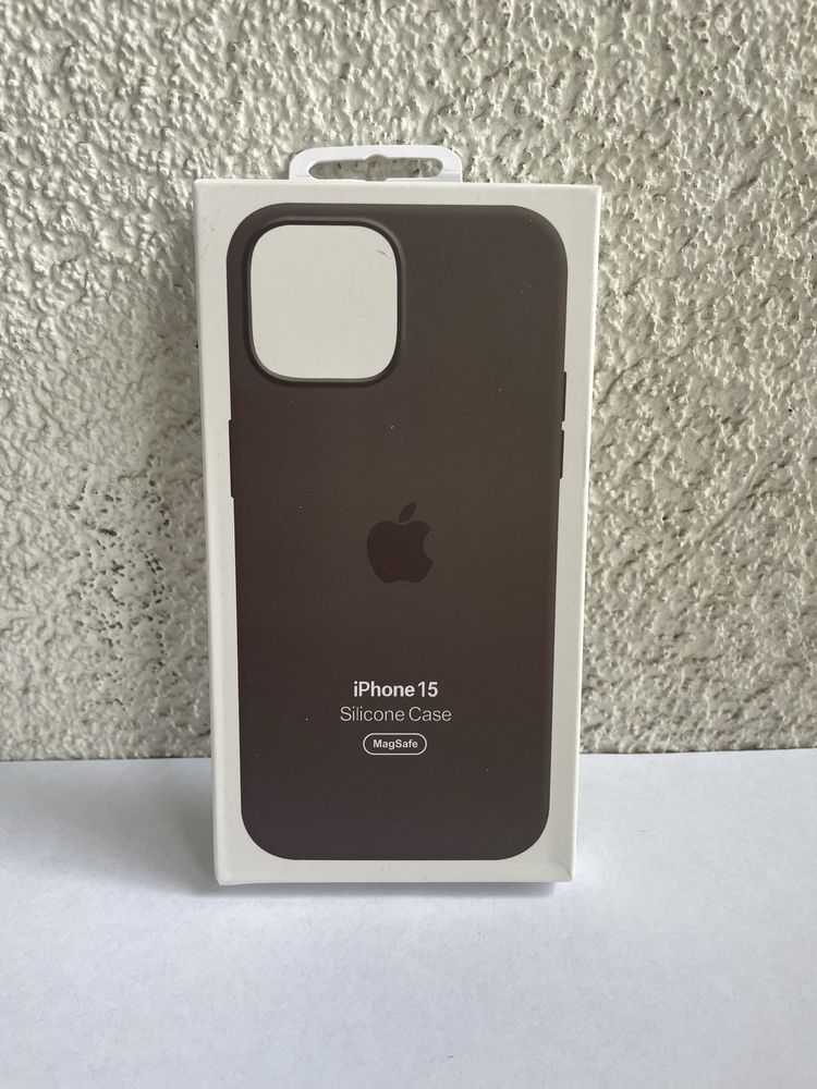 Plecki etui Silicone Case do Apple iPhone 15 MagSafe szary