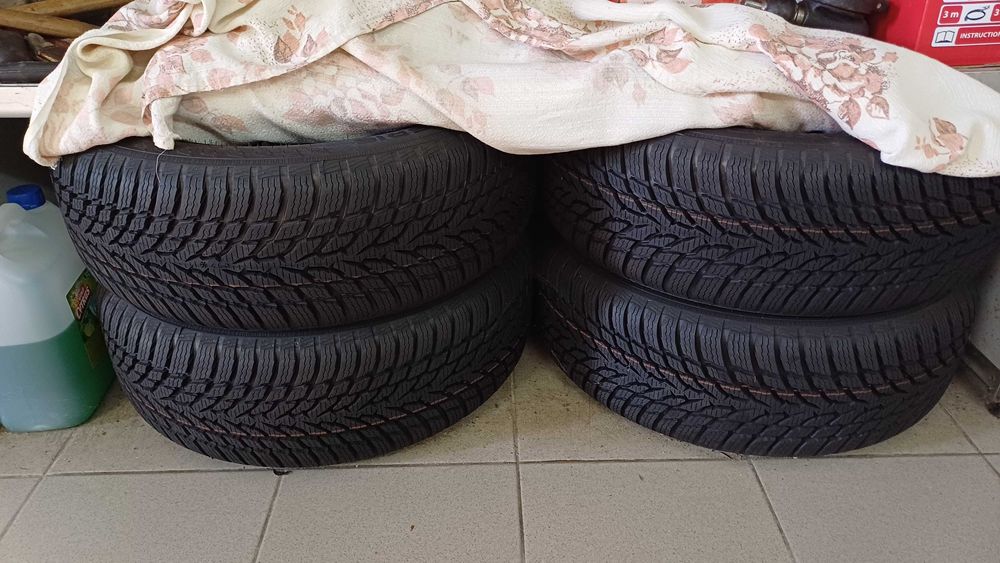 koła stalowe 16 z oponami zimowymi do Skoda, VW 4 szt. nowe