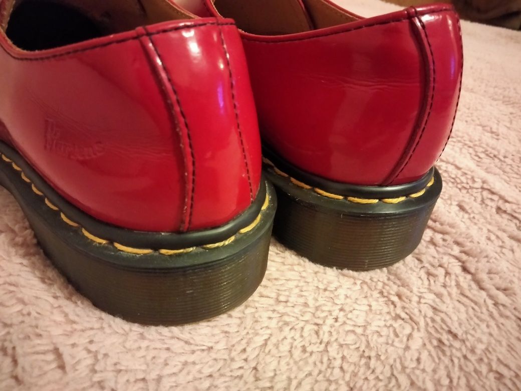 Dr Martens 10084 Red 38 oksfordy skóra