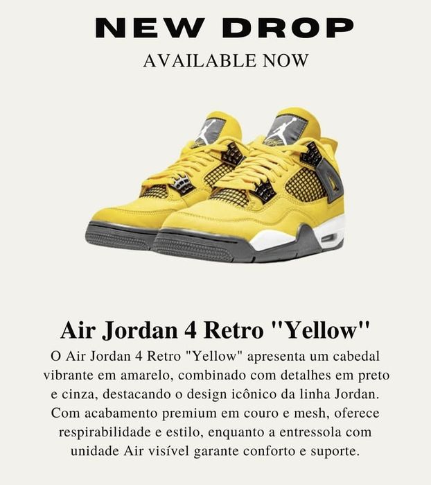 Air Jordan 4 Retro “Yellow”