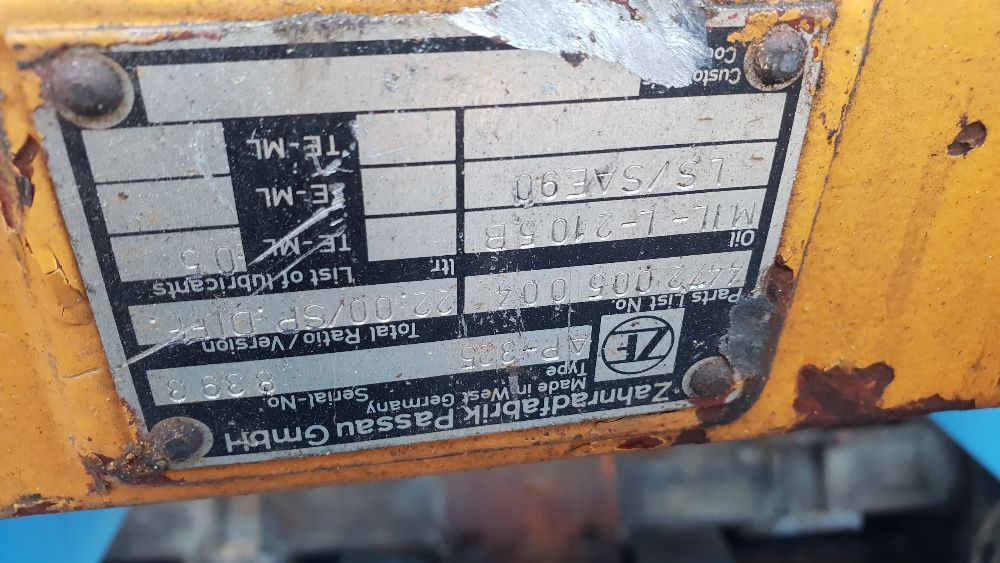 ładowarka most ZF AP 325 ahlmann wkład mostu 22.00 mechanizm różnicowy