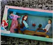 Zestaw Ariel Eryk Mała Syrenka Disney store lalki figurki Barbie