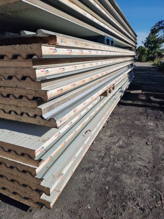 Płyta warstwowa dachowa 6 cm piana  szara