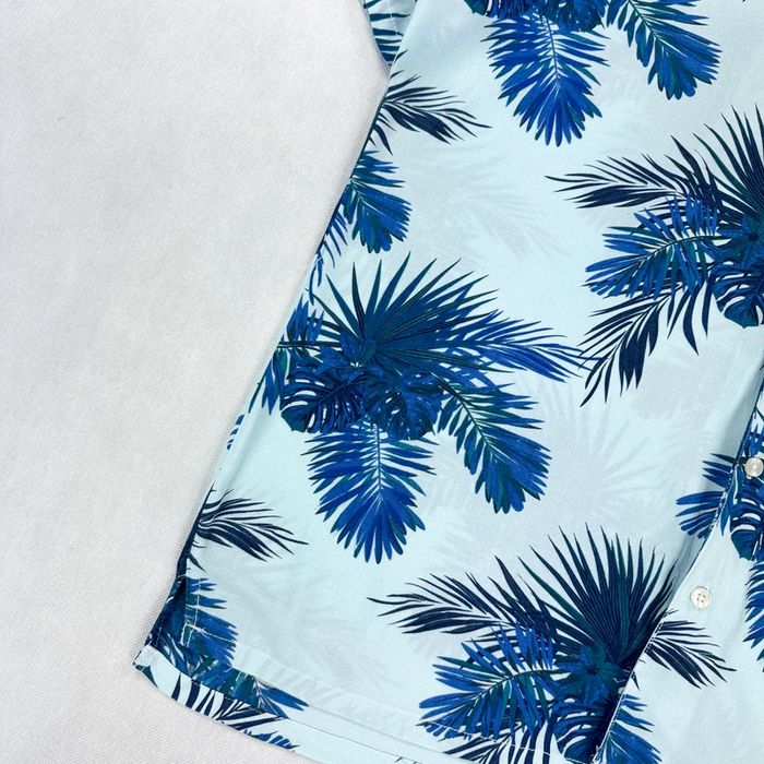 Koszula z krótkim rękawem t-shirt hawajka lata 80 Clockhouse