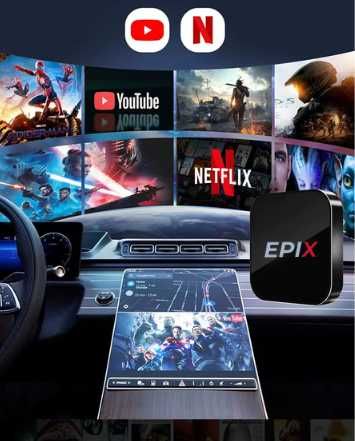 Bezprzewodowy Adapter Dual WiFi Apple Carplay Android Auto 4GB Netflix