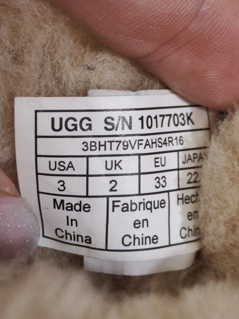 Дитячи угги UGG оригінал.розмір 33(22см)