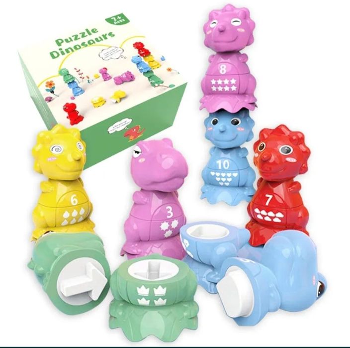 Монтессорі динозаврики сортер сортувальник, іграшка “Дятел і дерево”