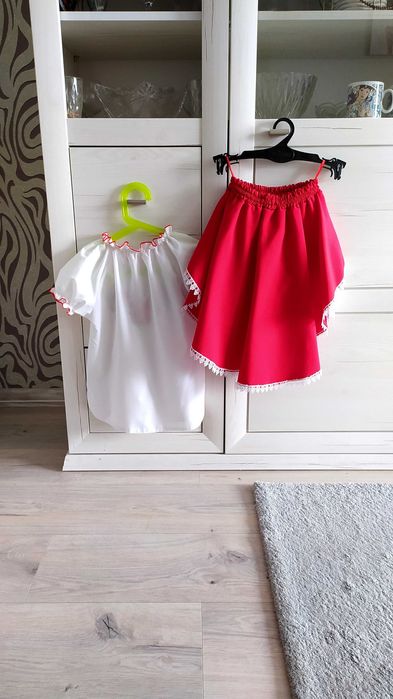 Український вишитий костюм Вишиванка спідниця на дівчинку 6-8 років