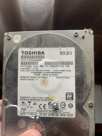HDD Toshiba для ПК