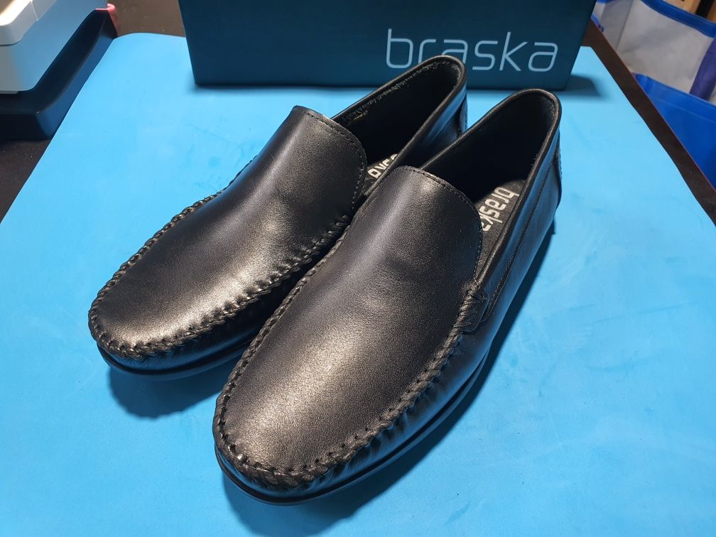 Мокасини Braska шкіряні 44розмір