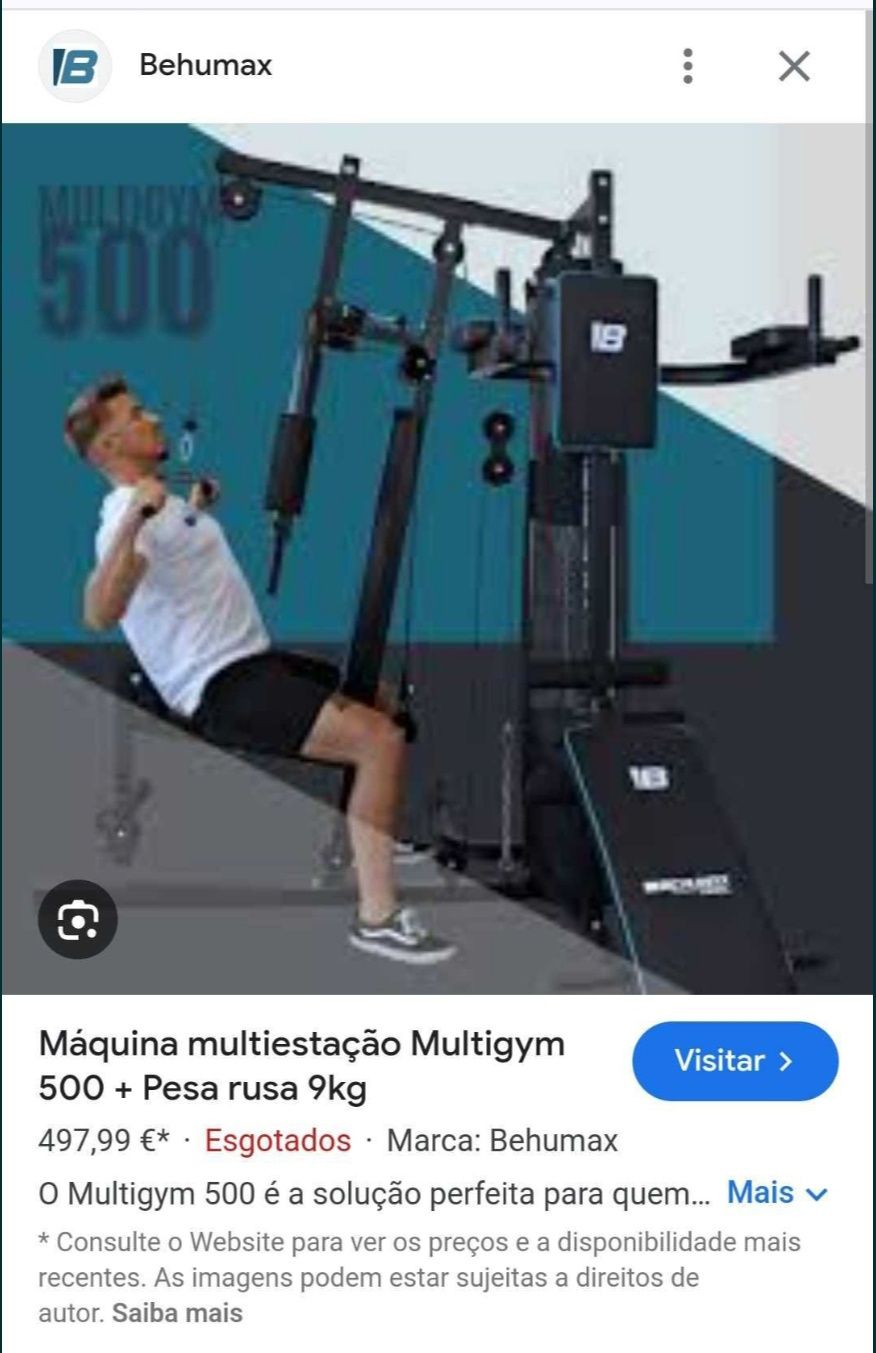 Máquina Multiestação Behumax Multigym 500