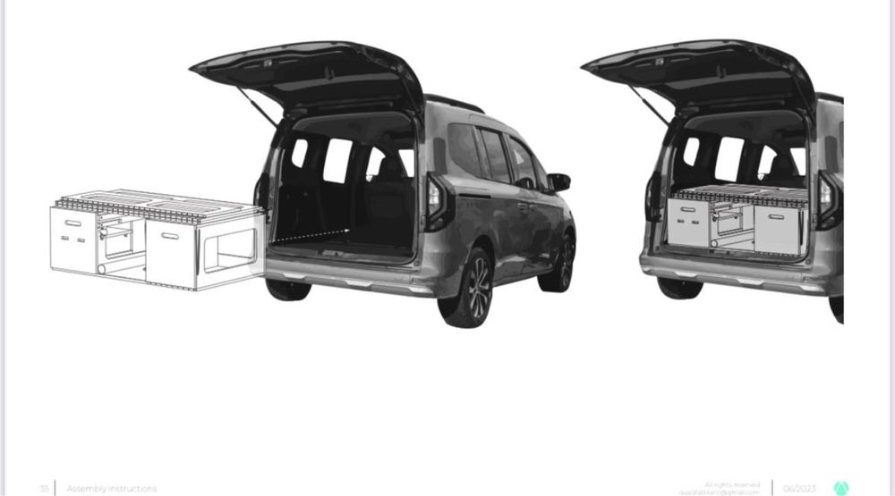 Zabudowa kampigowa turystycza camping box berlingo kango i inne