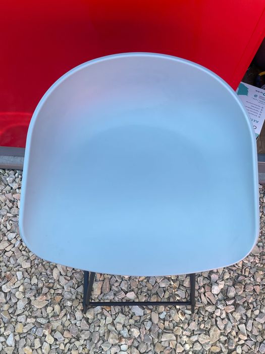 Hokery krzesła barowe HAY Design ABOUT A STOOL szaroniebieskie