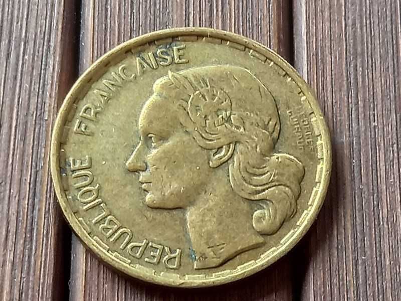 Monety 50 Francs 1950 r,Guiraud