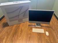 Apple iMac 24" 4,5K Retina M1 8-core CPU SREBRNY