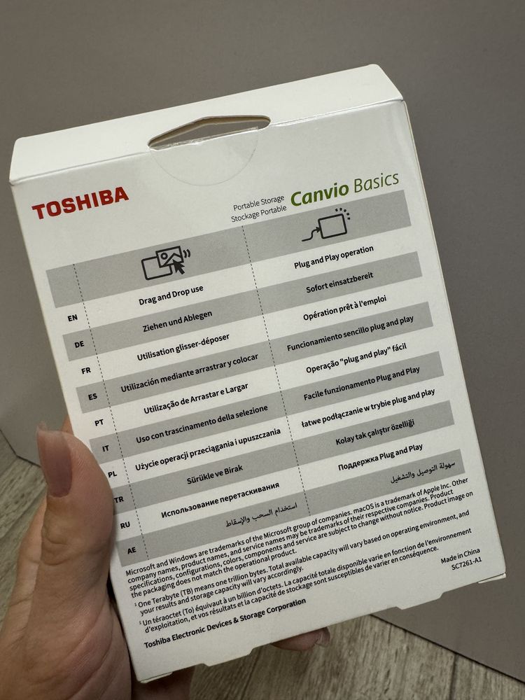 Жорсткий диск Toshiba Canvio Basics 1TB