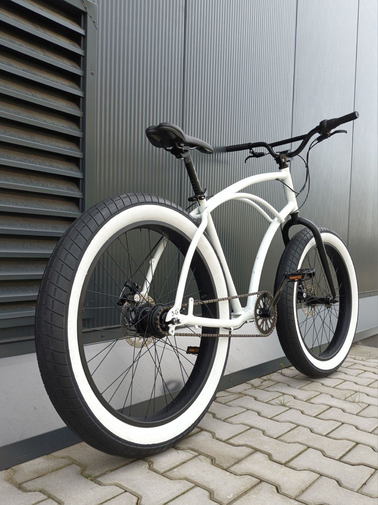 Duży rower Custom FatBike clunk 26x4.0 ShimanoNexus7 MTB  BeachCruiser