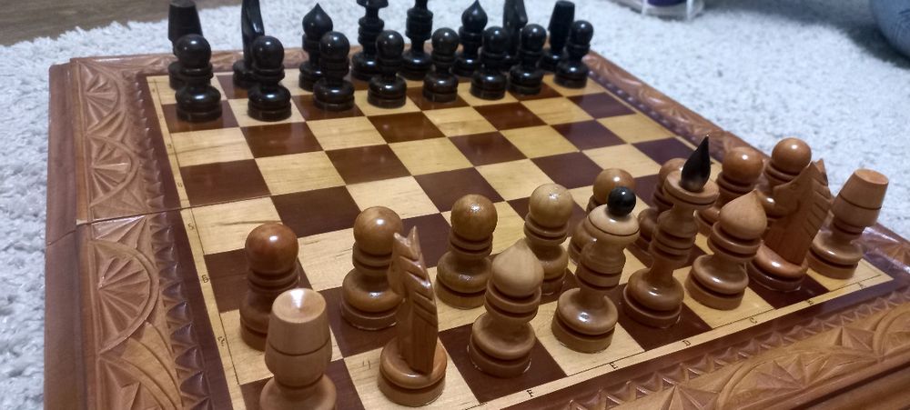 Шахматы , шашки, нарды 3 в 1  50×50 ,ручная работа ,подарочный вариант