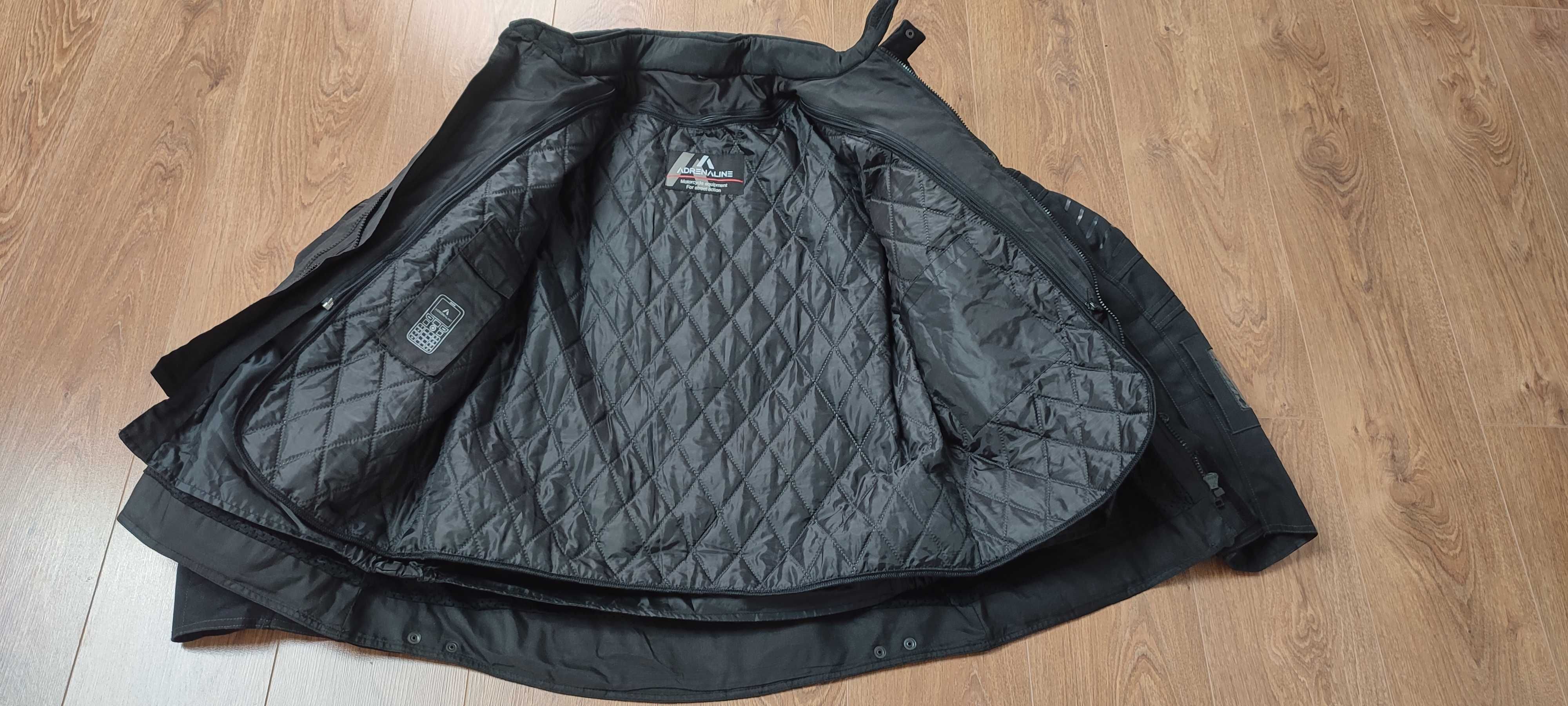 Kurtka i spodnie tekstylne męskie Adrenaline Alaska kolor czarny 3XL
