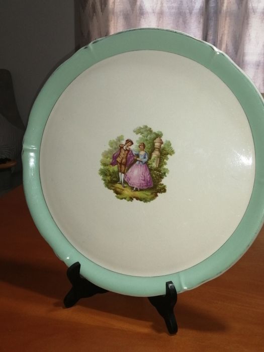 Antigo prato / bandeja, francês.