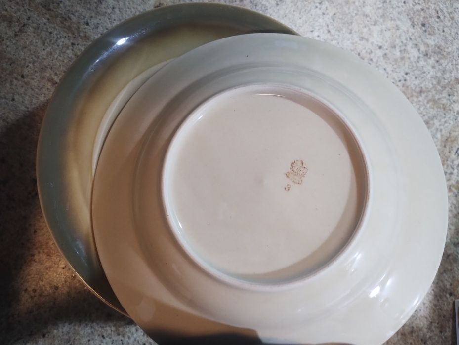 6 głębokich talerzy z Tułowic, porcelit