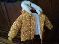 Zimowa kurtka Fox&bunny 74 cm dla dziewczynki