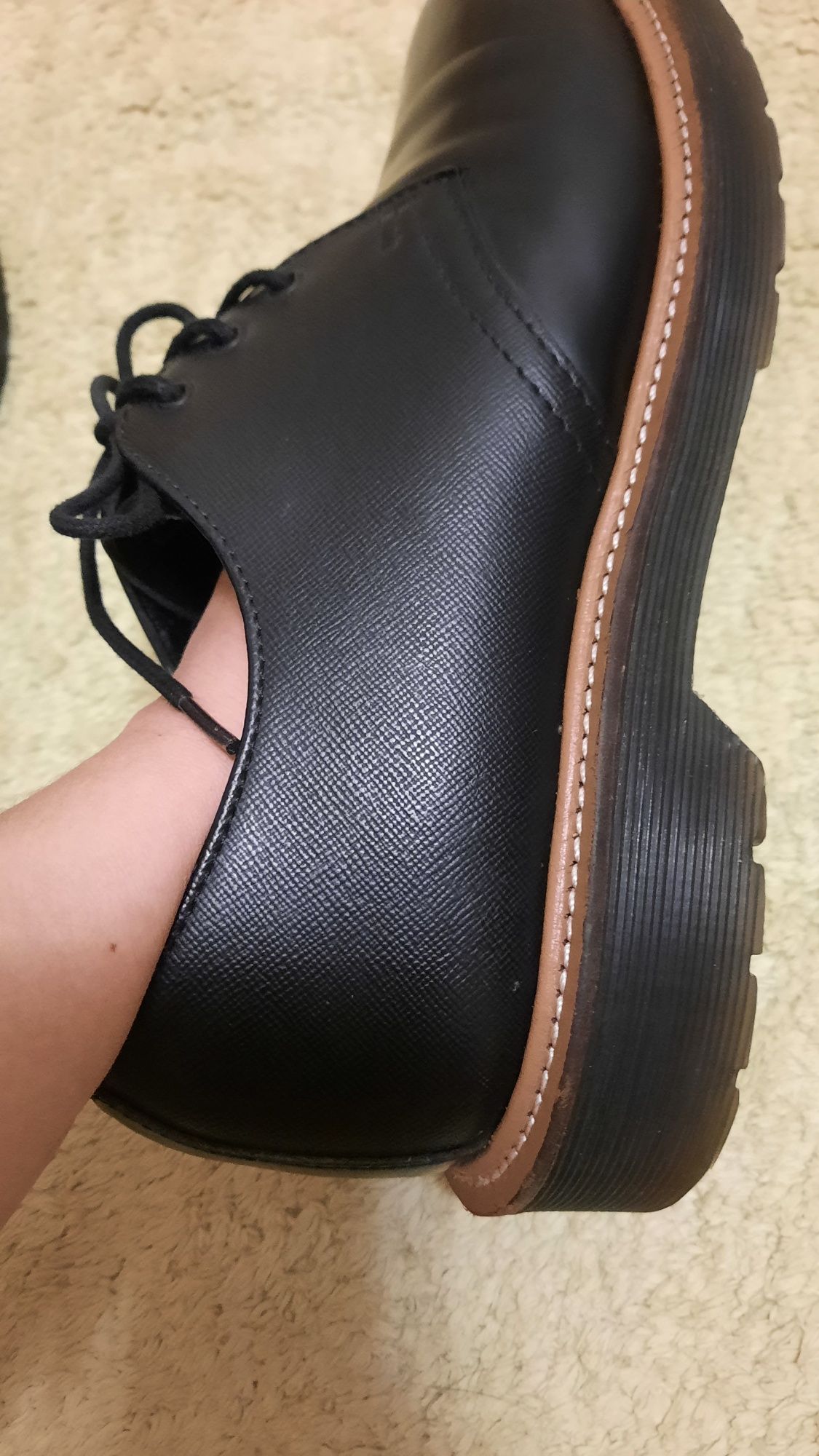 Фирменные кожаные туфли, полуботинки Dr. Martens Оригинал