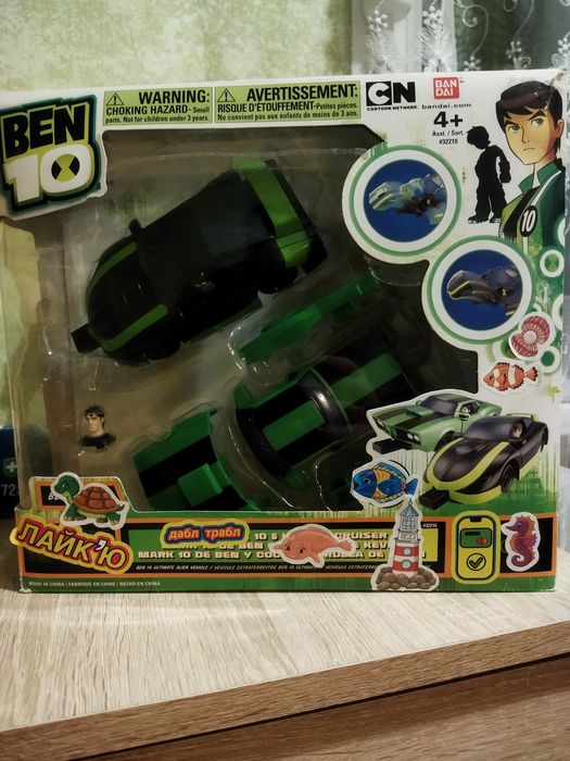 Ігровий набір Bandai Ben 10 Ultimate Alien Vehicle 2в1 Бен тен