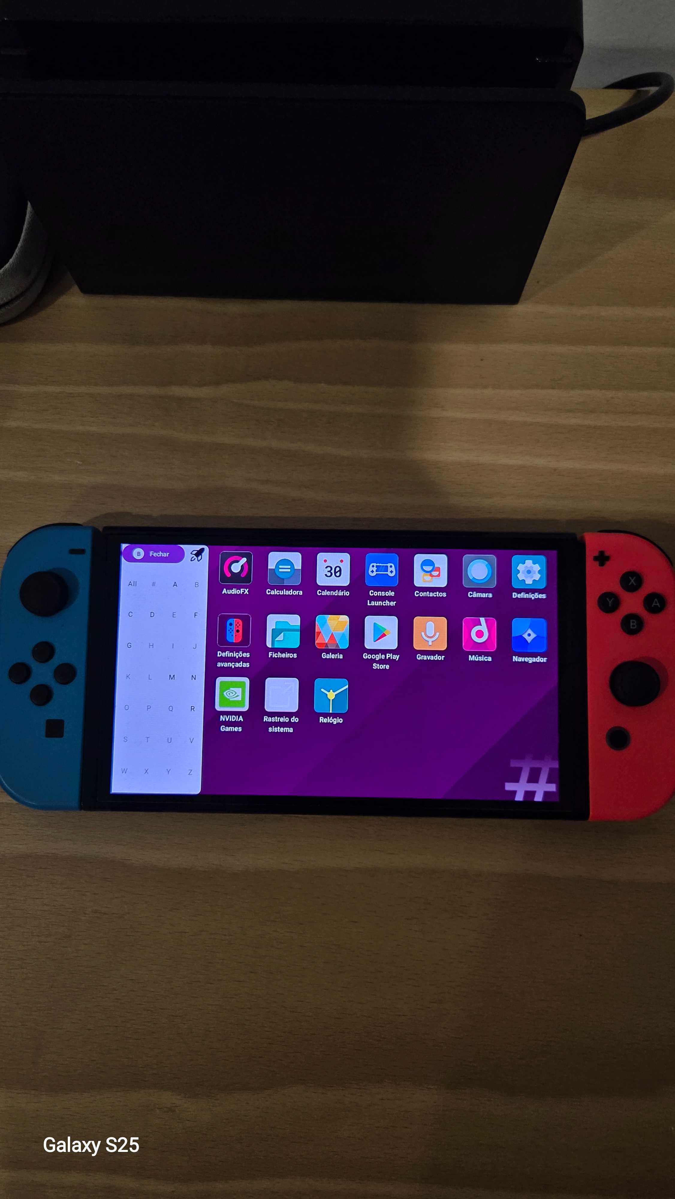Nintendo Switch OLED Desbloq+ Jogos+ CardSD 256gb+ Android+ Acessórios