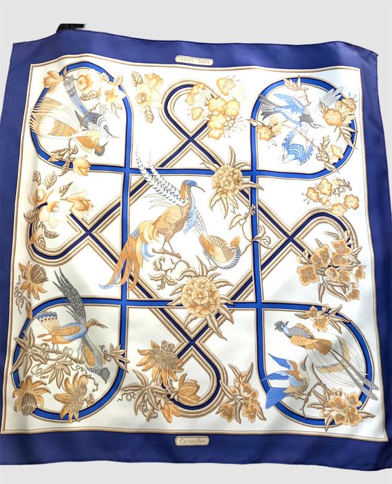 HERMES PARIS CARAIBES люксовый шелковый платок оригинал