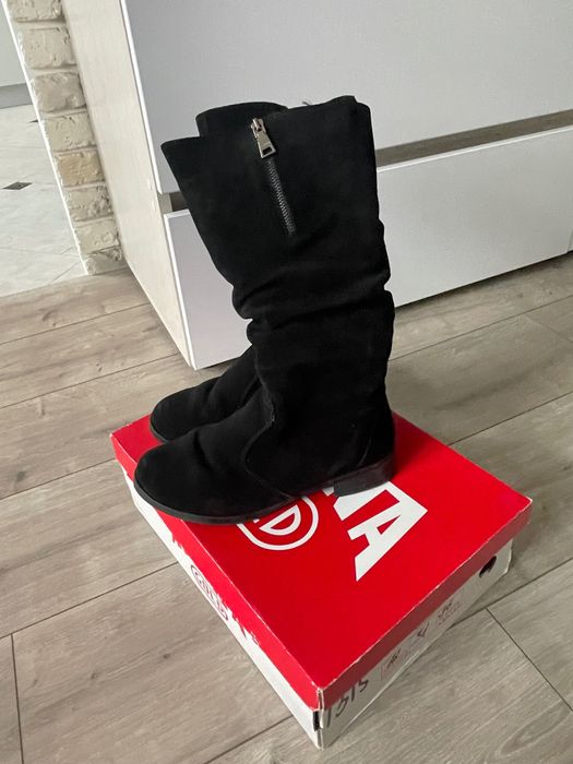 Сапожки жіночі зимові замшеві