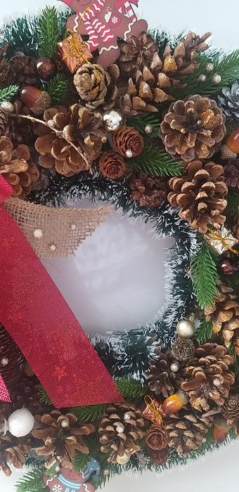 Wianek na  Bożego Narodzenia. Ręczne  zrobiony.  50cm