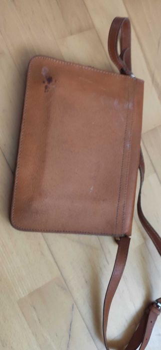 Listonoszka ze skóry naturalnej