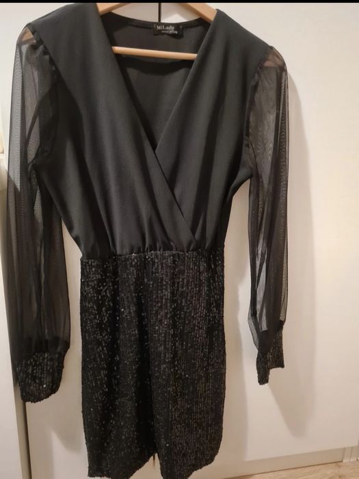 Sukienka sylwester, impreza cekiny