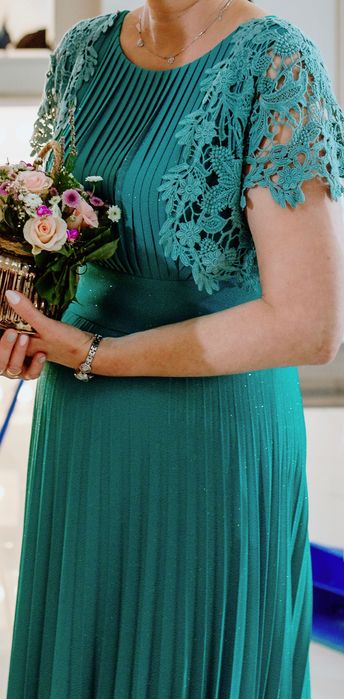 Suknia na wesele, dluga, maxi, plisa, druhna, Rozm L