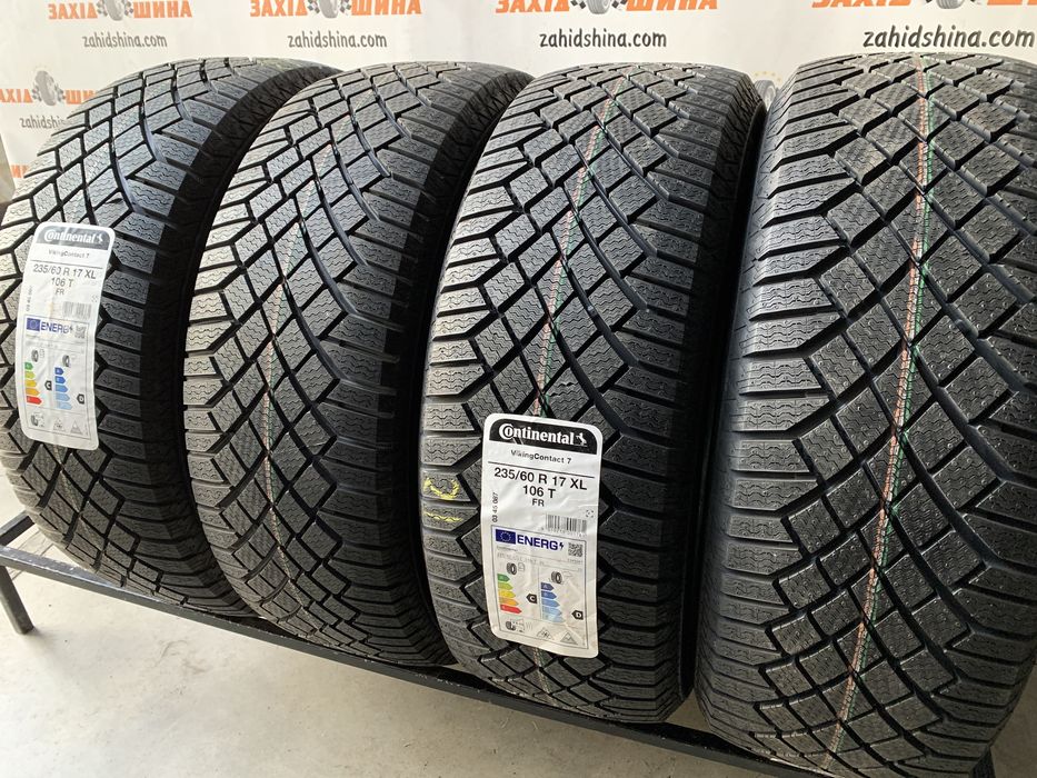 (4шт) нові 235/60R17 Continental VikingContact 7 (106T XL) зимові шини