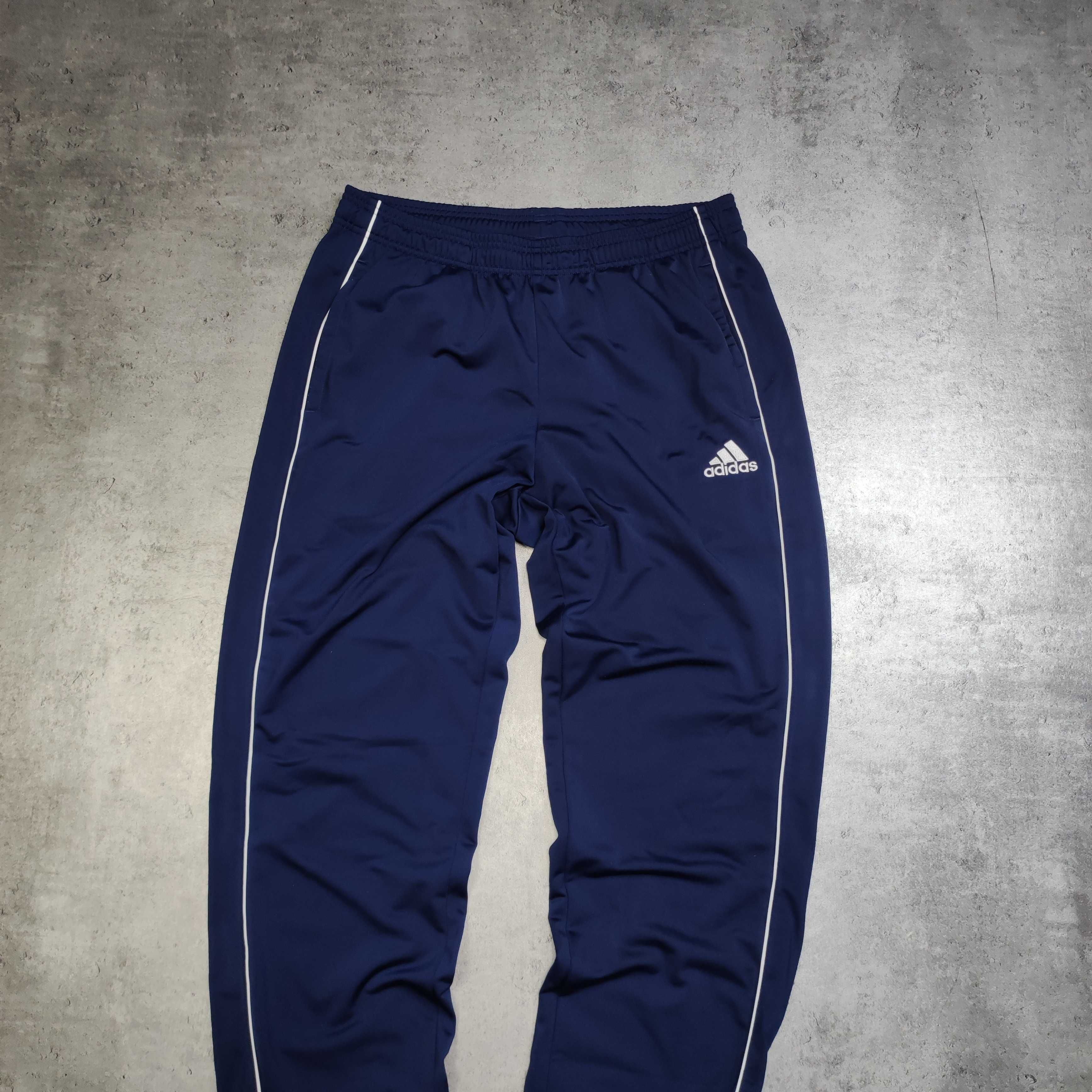 MĘSKIE Dresy Sportowe Dresowe Spodnie Lampas Adidas Logo Clima Jogger