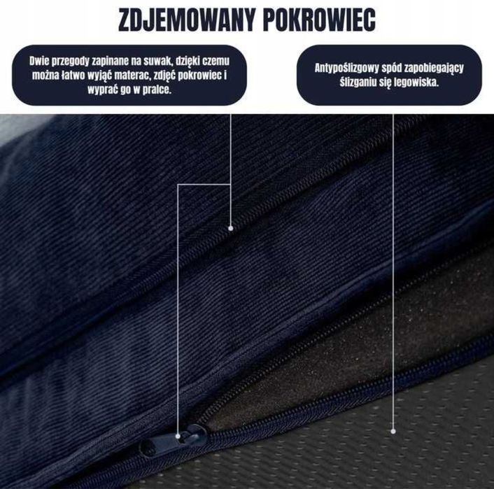 Emme legowisko ortopedyczne dla psa L 91x71 cm zdejmowany pokrowiec