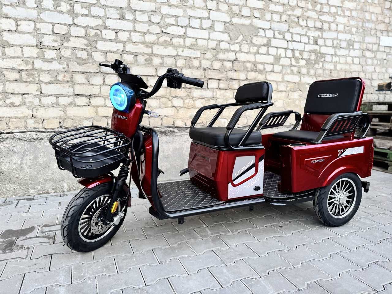 Crosser TR5 Pro Max 800w 72v20a Електро трицикл, Електро скутер Синій
