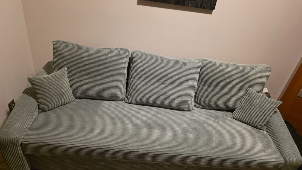 Rezerwacja!!Łóżko, sofa rokładana z pojemnikiem na pościel Idealny st
