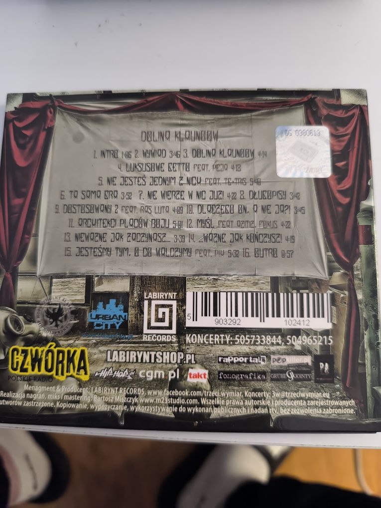 Płyta CD Trzeci Wymiar - Dolina Klaunów rap hip hop