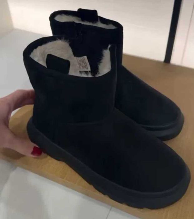теплі зимові сапоги Zara ботинки на хутрі зара