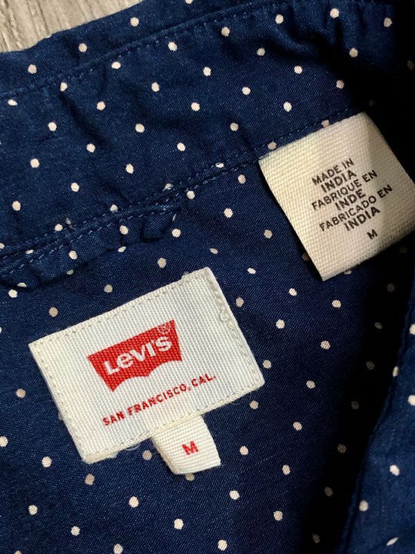 Levis Koszula Męska w Kropeczki Logowana r. M