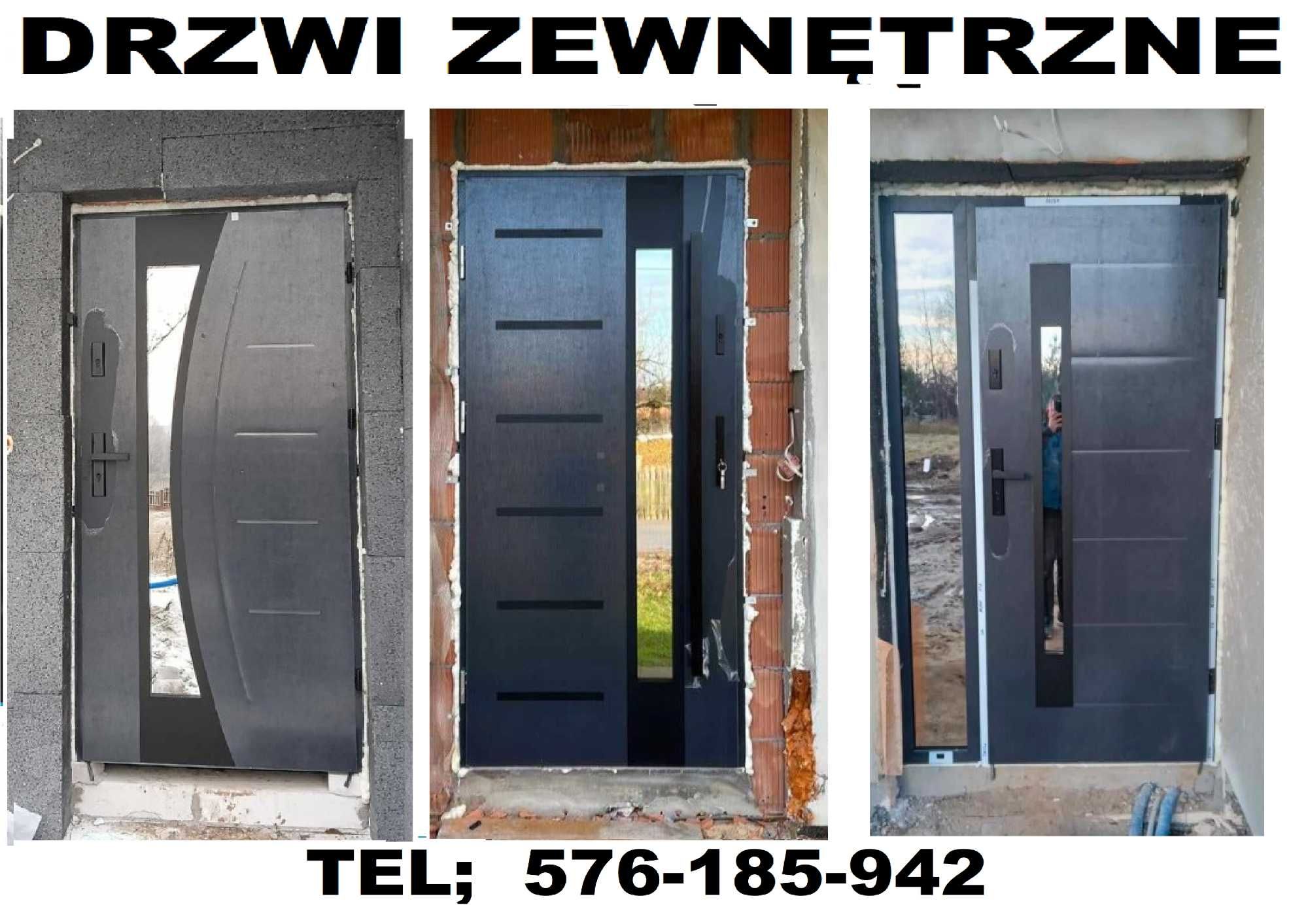 Antywłamaniowe drzwi wejściowe- zewnętrzne z MONTAŻEM, ocieplone