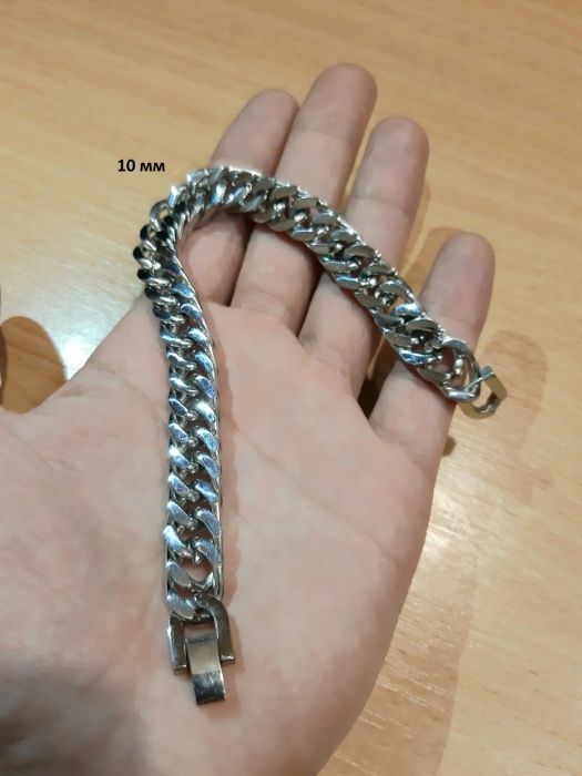 Мужской браслет-цепочка из нержавеющей стали