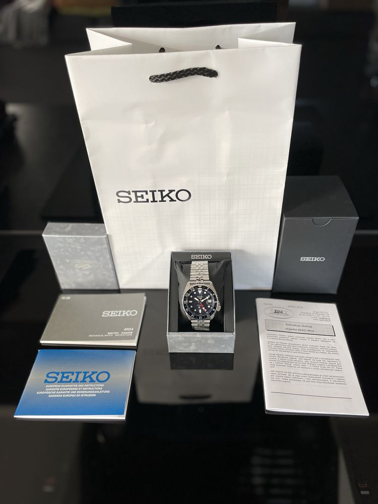 Zegarek Seiko 5 Sports GMT Blueberry SSK003K1